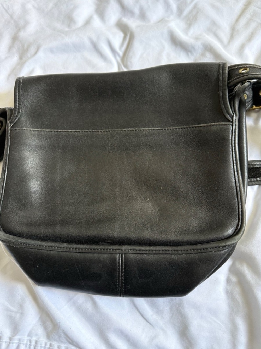 Vintage Coach Patricia Legacy 9951 Black Leather Flap Crossbody Bag USA - Picture 4 of 8